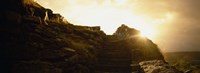 Silhouette of a cave at sunset, Ailwee Cave, County Clare, Republic Of Ireland Fine Art Print