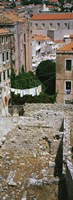 High angle view of the old ruins in a town, Dubrovnik, Croatia Fine Art Print