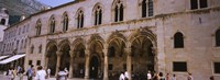Group of people in front of a palace, Rector's Palace, Dubrovnik, Croatia Fine Art Print