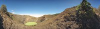 High angle view of a pond on a volcanic island, Arenal Volcano, Costa Rica Fine Art Print