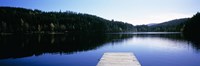 Pier on a lake, Black Forest, Baden-Wurttemberg, Germany Fine Art Print