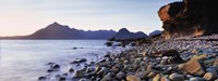 Rocks on the beach, Elgol Beach, Elgol, view of Cuillins Hills, Isle Of Skye, Scotland Fine Art Print