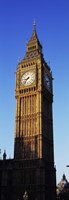 Low angle view of a clock tower, Big Ben, Houses of Parliament, London, England Fine Art Print