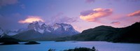 Clouds over mountains, Towers of Paine, Torres del Paine National Park, Chile Fine Art Print