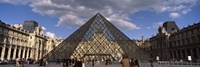 Pyramid in front of a building, Louvre Pyramid, Musee Du Louvre, Place du Carrousel, Paris, Ile-de-France, France Fine Art Print