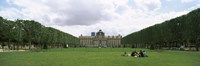 Facade of a building, Ecole Militaire, Place Joffre, Eiffel Tower, Paris, Ile-de-France, France Fine Art Print