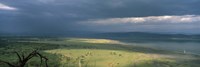 Clouds over mountains, Lake Nakuru, Great Rift Valley, Lake Nakuru National Park, Kenya Fine Art Print