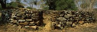 Ruins of a stone wall, Thimlich Ohinga, Lake Victoria, Great Rift Valley, Kenya Fine Art Print