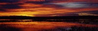 Clouds over a lake, Bosque del Apache National Wildlife Refuge, Socorro County, New Mexico, USA Fine Art Print