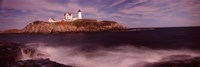 Lighthouse on the coast, Nubble Lighthouse, York, York County, Maine Fine Art Print