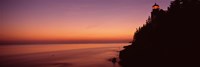 Bass Head Lighthouse at dusk, Bass Harbor, Maine Fine Art Print