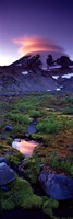 Clouds over a snowcapped mountain, Mt Rainier, Washington State, USA Fine Art Print