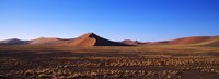 Sand dunes in a desert, Sossusvlei, Namib Desert, Namibia Fine Art Print