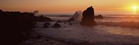 Rocks in the sea, California, USA by Panoramic Images - 36" x 12", FulcrumGallery.com brand