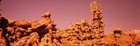 Low angle view of rock formations, The Teapot, Fantasy Canyon, Uintah County, Utah, USA Fine Art Print