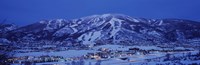 Tourists at a ski resort, Mt Werner, Steamboat Springs, Routt County, Colorado, USA Fine Art Print
