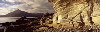 Rock formations on an island, Elgol, Isle Of Skye, Inner Hebrides, Scotland Fine Art Print