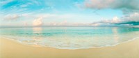 Waves on the beach, Seven Mile Beach, Grand Cayman, Cayman Islands Framed Print