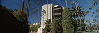 Trees in front of a hotel, Beverly Hills Hotel, Beverly Hills, Los Angeles County, California, USA Fine Art Print