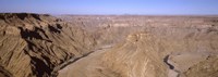 Oxbow bend in a canyon, Fish River Canyon, Namibia Fine Art Print