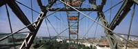 Ferris wheel frame, Prater Park, Vienna, Austria Fine Art Print