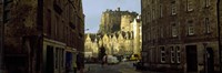 Edinburgh Castle and street view, Edinburgh, Scotland Fine Art Print