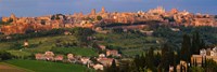 High angle view of a cityscape, Orvieto, Umbria, Italy Fine Art Print