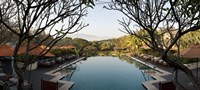 Infinity pool in a hotel, Four Seasons Resort, Chiang Mai, Chiang Mai Province, Thailand Fine Art Print