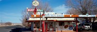 Restaurant on the roadside, Route 66, Arizona, USA Fine Art Print