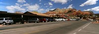 Cars parked at the roadside, Sedona, Coconino County, Arizona, USA Fine Art Print