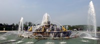 Fountain in a garden, Bassin De Latone, Versailles, Paris, Ile-de-France, France Fine Art Print