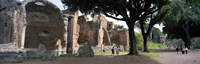 Tourists at a villa, Hadrian's Villa, Tivoli, Lazio, Italy Fine Art Print