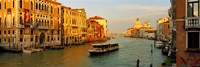 Vaporetto water taxi in a canal, Grand Canal, Venice, Veneto, Italy Fine Art Print