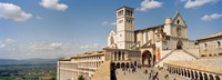 Tourists at a church, Basilica of San Francisco, Assisi, Perugia Province, Umbria, Italy Fine Art Print