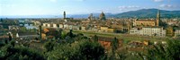 Buildings in a city with Florence Cathedral in the background, San Niccolo, Florence, Tuscany, Italy by Panoramic Images - 36" x 12" - $34.99