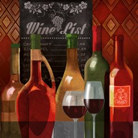 The Wine List II Framed Print