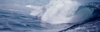 Wave Crashing in a Dark Blue Sea Fine Art Print