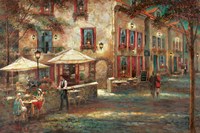 Courtyard Cafe Fine Art Print