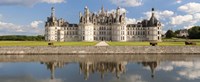 Reflection of a castle in a river, Chateau Royal De Chambord, Loire-Et-Cher, Loire Valley, Loire River, Region Centre, France Fine Art Print