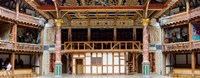 Interiors of a stage theater, Globe Theatre, London, England by Panoramic Images - 36" x 14"