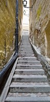 Stairway along walls, Gamla Stan, Stockholm, Sweden Fine Art Print