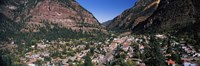 Houses in a town, Ouray, Ouray County, Colorado, USA Fine Art Print