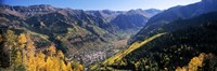High angle view of a valley, Telluride, San Miguel County, Colorado, USA Fine Art Print