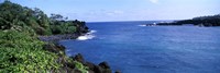 Black Sand Beach, Hana Highway, Waianapanapa State Park, Maui, Hawaii by Panoramic Images - 36" x 12"