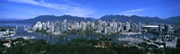 Aerial view of a cityscape, Vancouver, British Columbia, Canada 2011 by Panoramic Images, 2011 - 36" x 12"