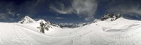 Low angle view of a glacier, Aletsch Glacier, Jungfraujoch, Berne Canton, Switzerland Fine Art Print