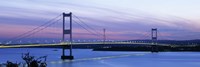 Severn Bridge, Aust, Gloucestershire, England Fine Art Print