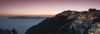 Village on a cliff, Firostefani, Santorini, Cyclades Islands, Greece Fine Art Print