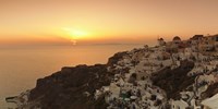 Village on a cliff, Oia, Santorini, Cyclades Islands, Greece Fine Art Print