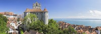 Castle on a hill, Meersburg Castle, Lake Constance, Baden-Wurttemberg, Germany Fine Art Print